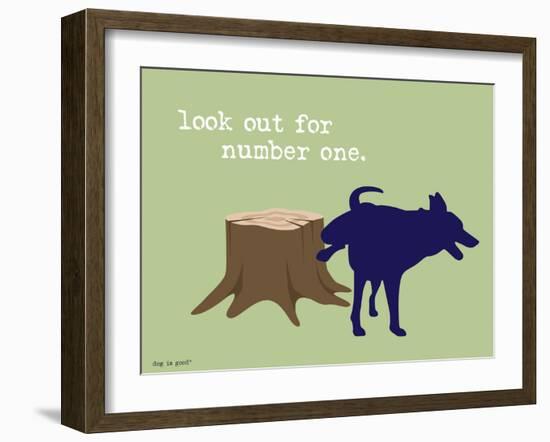 Number One-Dog is Good-Framed Art Print