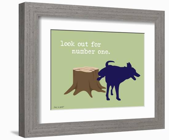 Number One-Dog is Good-Framed Premium Giclee Print