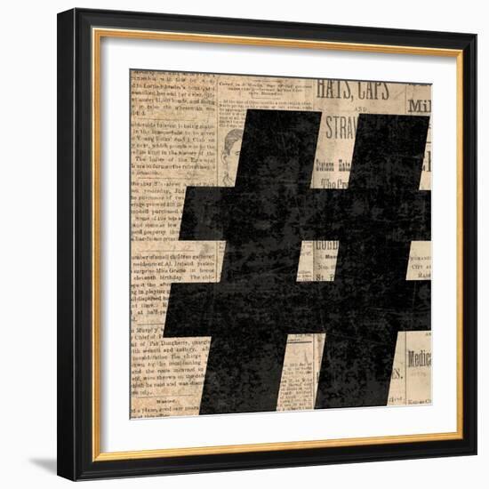 Number Sign-N. Harbick-Framed Art Print