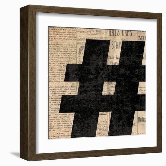 Number Sign-N. Harbick-Framed Art Print