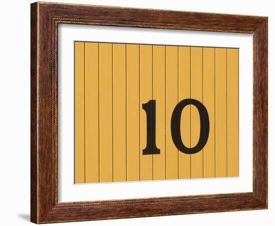 Number Ten on the Side of a Historic Trolley Car-John Nordell-Framed Photographic Print