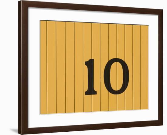 Number Ten on the Side of a Historic Trolley Car-John Nordell-Framed Photographic Print