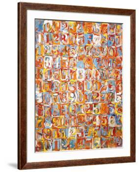 Numbers in Color-Jasper Johns-Framed Art Print