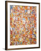 Numbers in Color-Jasper Johns-Framed Art Print