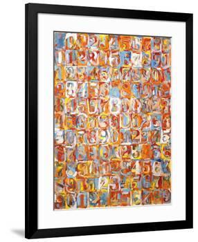Numbers in Color-Jasper Johns-Framed Art Print