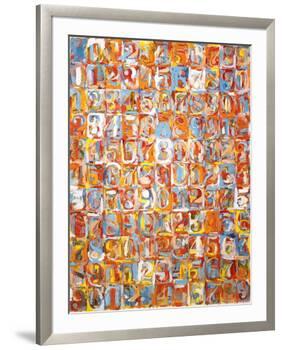 Numbers in Color-Jasper Johns-Framed Art Print