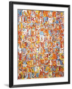 Numbers in Color-Jasper Johns-Framed Art Print