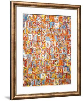 Numbers in Color-Jasper Johns-Framed Art Print