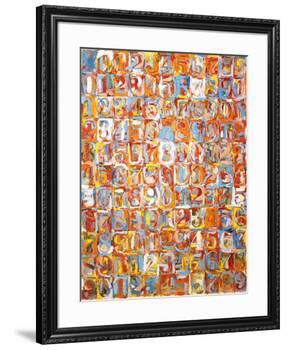 Numbers in Color-Jasper Johns-Framed Art Print