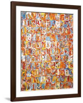 Numbers in Color-Jasper Johns-Framed Art Print