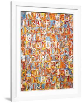 Numbers in Color-Jasper Johns-Framed Art Print
