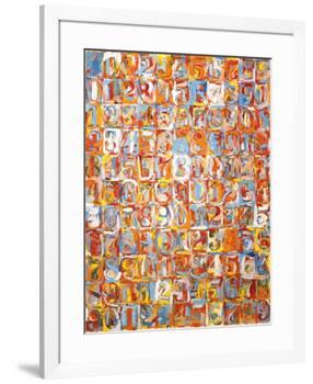 Numbers in Color-Jasper Johns-Framed Art Print