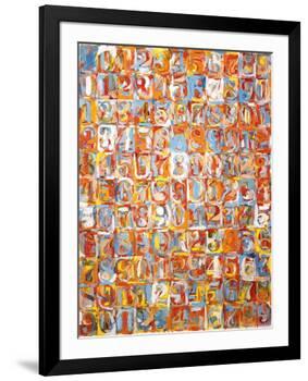 Numbers in Color-Jasper Johns-Framed Art Print