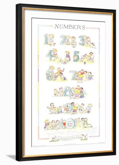 Numbers-Charlotte Voake-Framed Art Print