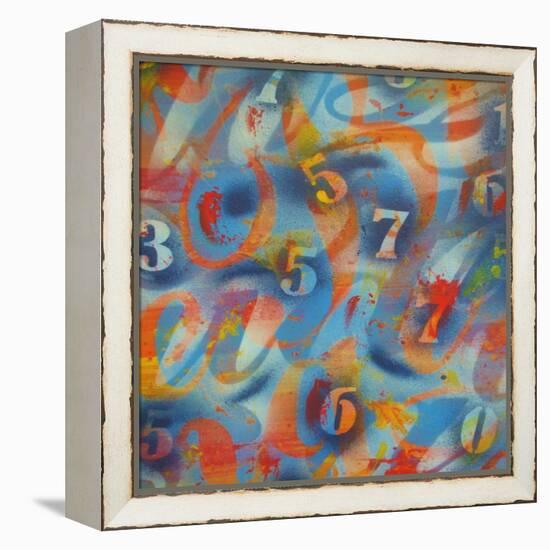 Numbers-Abstract Graffiti-Framed Premier Image Canvas