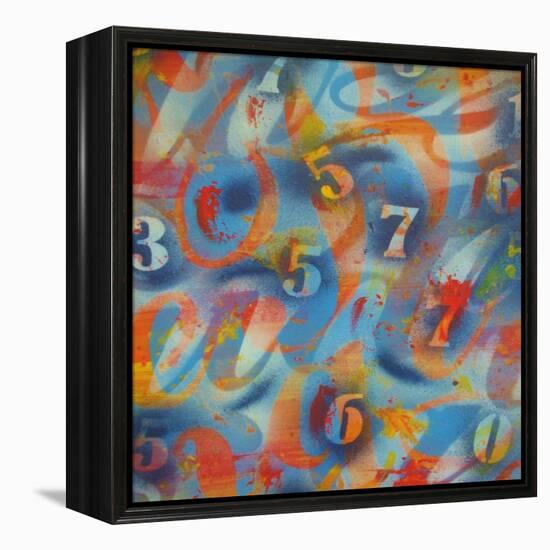 Numbers-Abstract Graffiti-Framed Premier Image Canvas