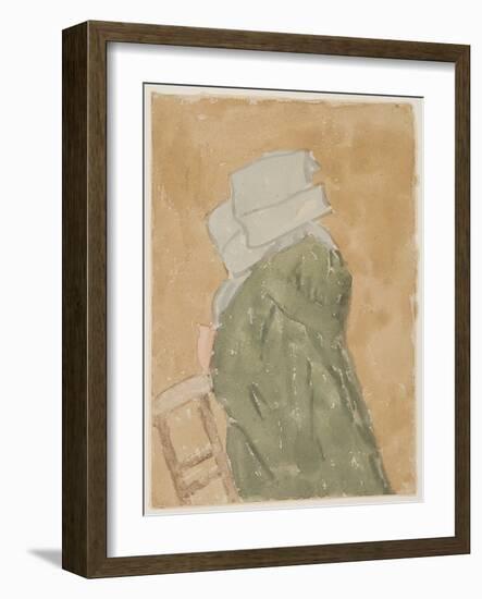 Nun in Church (W/C on Paper)-Gwen John-Framed Giclee Print