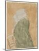 Nun in Church (W/C on Paper)-Gwen John-Mounted Giclee Print