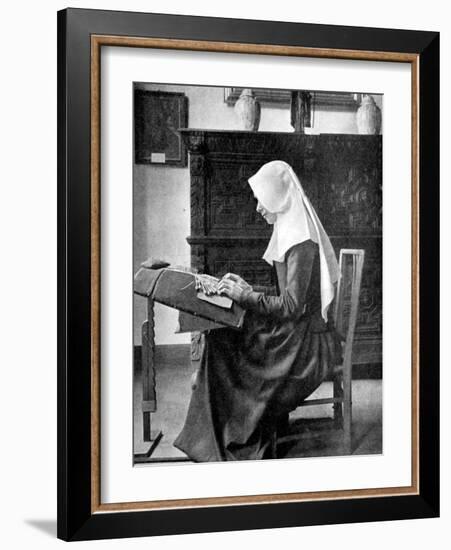 Nun Making Lace, Bruges, Belgium, 1936-Donald Mcleish-Framed Giclee Print