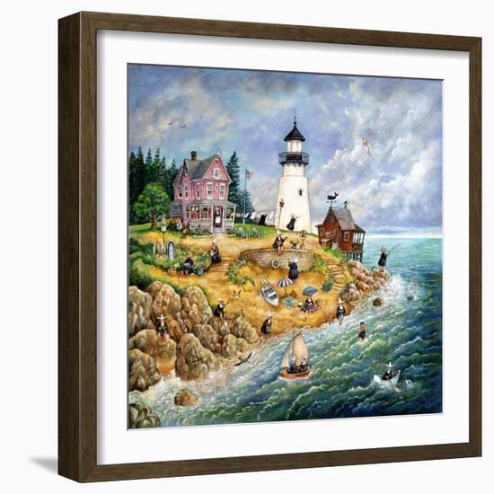 Nun's Light-Bill Bell-Framed Giclee Print