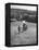 Nun Taking Two Young Children from the Mission on a Walk-null-Framed Premier Image Canvas
