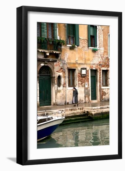 Nun, Venice-Igor Maloratsky-Framed Art Print