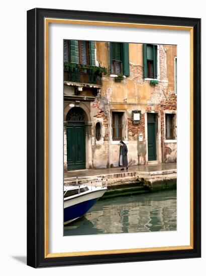 Nun, Venice-Igor Maloratsky-Framed Art Print