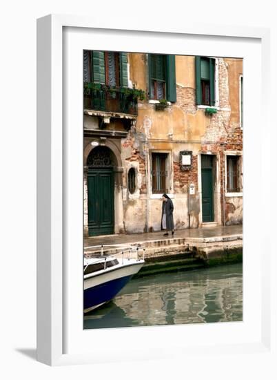 Nun, Venice-Igor Maloratsky-Framed Art Print