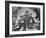 Nuns Administering Care and Food to a Needy Family, During the Famine-null-Framed Photographic Print