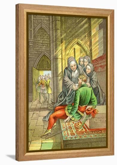Nuns Caring for Robin Hood-null-Framed Stretched Canvas