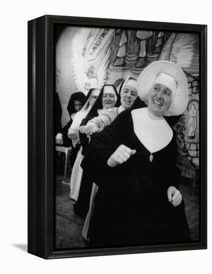 Nuns Putting on Original Musical Comedy at University of Notre Dame-null-Framed Premier Image Canvas