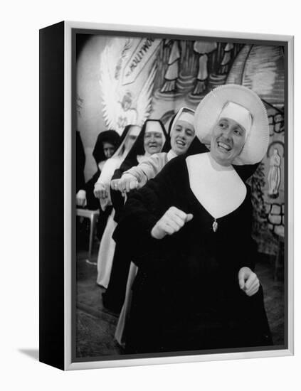 Nuns Putting on Original Musical Comedy at University of Notre Dame-null-Framed Premier Image Canvas