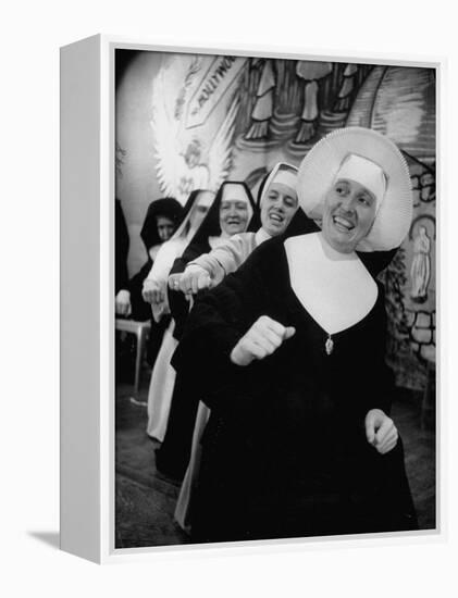 Nuns Putting on Original Musical Comedy at University of Notre Dame-null-Framed Premier Image Canvas