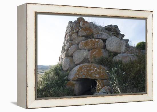 Nuraghe Izzana, One of the Largest Nuraghic Ruins in the Province of Gallura, Dating from 1600 Bc-Ethel Davies-Framed Premier Image Canvas