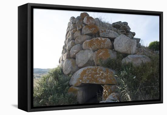 Nuraghe Izzana, One of the Largest Nuraghic Ruins in the Province of Gallura, Dating from 1600 Bc-Ethel Davies-Framed Premier Image Canvas