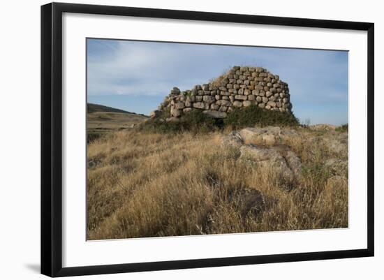 Nuraghe Izzana, One of the Largest Nuraghic Ruins in the Province of Gallura, Dating from 1600 Bc-Ethel Davies-Framed Photographic Print