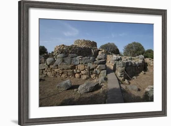 Nuraghe La Prisgiona Archaeological Site, Dating from 1300 Bc, Near Arzachena, Sardinia, Italy-Ethel Davies-Framed Photographic Print