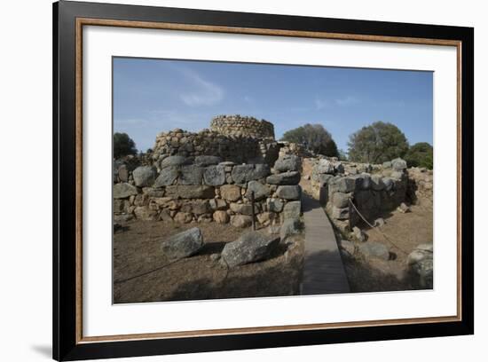 Nuraghe La Prisgiona Archaeological Site, Dating from 1300 Bc, Near Arzachena, Sardinia, Italy-Ethel Davies-Framed Photographic Print