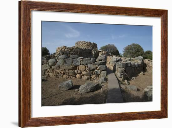 Nuraghe La Prisgiona Archaeological Site, Dating from 1300 Bc, Near Arzachena, Sardinia, Italy-Ethel Davies-Framed Photographic Print