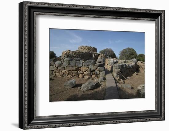 Nuraghe La Prisgiona Archaeological Site, Dating from 1300 Bc, Near Arzachena, Sardinia, Italy-Ethel Davies-Framed Photographic Print