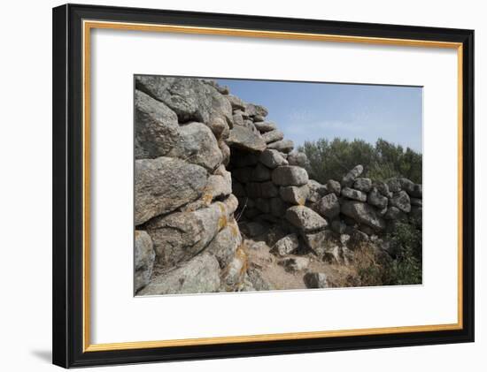 Nuraghe Tuttusoni, One of the Nuraghic Ruins in the Province of Gallura, Sardinia, Italy-Ethel Davies-Framed Photographic Print