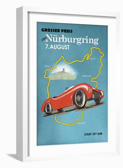Nurburgring Motorcycle Racing-Mark Rogan-Framed Art Print