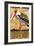 Nurnberg, Germany Zoo Poster With Crane On One Leg-Nurnberg Zoo-Framed Art Print