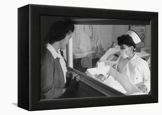 Nurse Aiko Hamaguchi, Mother Frances Yokoyama, Baby Fukomoto-Ansel Adams-Framed Stretched Canvas