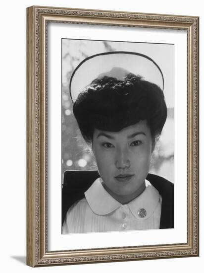 Nurse Aiko Hamaguchi-Ansel Adams-Framed Art Print