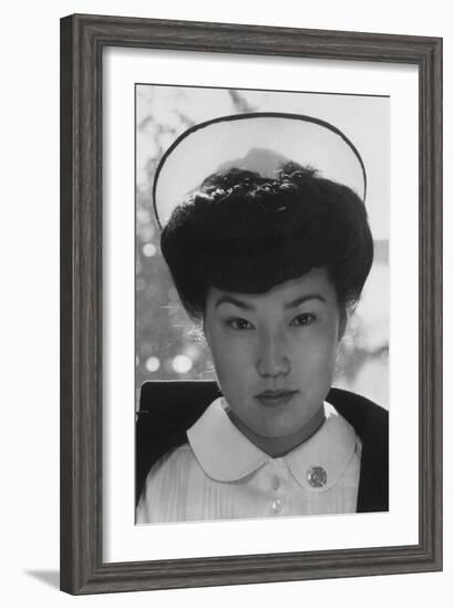 Nurse Aiko Hamaguchi-Ansel Adams-Framed Art Print