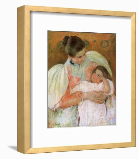 Nurse and Child-Mary Cassatt-Framed Giclee Print