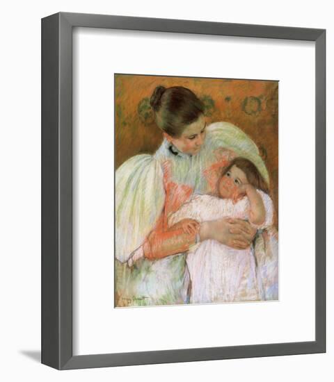 Nurse and Child-Mary Cassatt-Framed Giclee Print