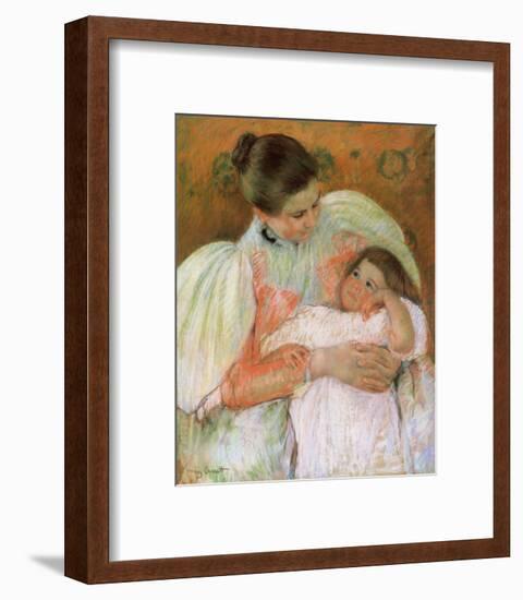 Nurse and Child-Mary Cassatt-Framed Giclee Print