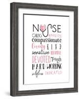 Nurse Art-Elizabeth Tyndall-Framed Art Print